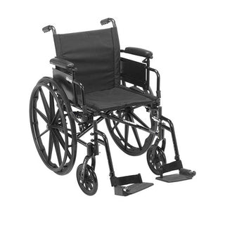 Drive Medical Cruiser X4 Wheelchair Cruiser X4, 18"W, Desk Arms, Elevating Leg Rests - 713766