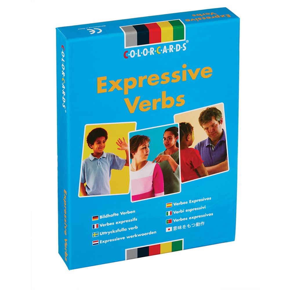 Speechmark ColorCards Expressive Verbs ColorCards, Expressive