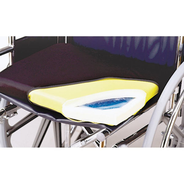 SkiL-Care Econo-Gel Wheelchair Cushion Econo-Gel Wheelchair Cushion, Vinyl w/Polyester Cover, 16"W x 16"D x 2"H - 8783