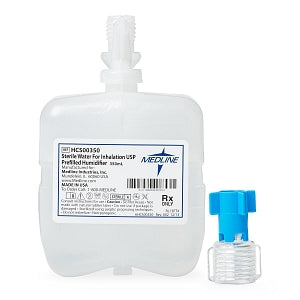 Medline Prefilled Bubble Humidifiers - Prefilled Humidifier, Sterile H2O, 350 mL - HCS00350
