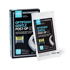 Medline Optifoam Gentle AG+ Post-Op Foam Dressings - Optifoam Gentle A | Devine Express Medline Optifoam Gentle AG+ Post-Op Foam Dressings - Optifoam Gentle A | Devine Express