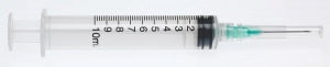 Medline Medline Standard Hypodermic Syringes with Needle - Luer-Lock Syringe with 21G x 1.5" Hypodermic Needle, 10 mL - SYR110217