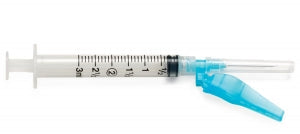Medline Medline Safety Syringes with Needle - 3 mL Syringe with 23G x 1" Safety Needle - SYRS103235