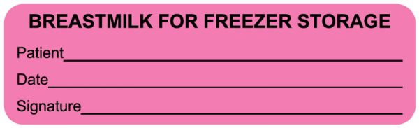 Medical Use Labels - Breast Milk For Freezer, 3
