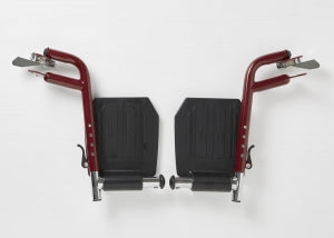 Medline Medline Wheelchair Footrest Assemblies - Red Steel Swing-Away Footrest Assembly for Steel Transport Chair - WCA808965W