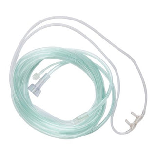 McKesson - ETCO2 Nasal Sampling Cannula with O2 Delivery With Oxygen Delivery Adult Curved Prong / NonFlared Tip - 16-0538