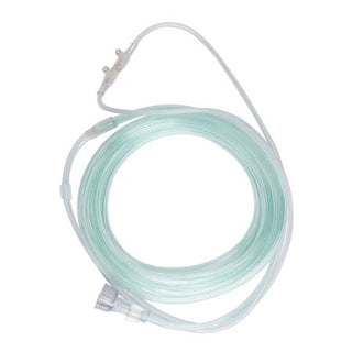 McKesson - ETCO2 Nasal Sampling Cannula with O2 Delivery With Oxygen Delivery Adult Curved Prong / NonFlared Tip - 16-0539