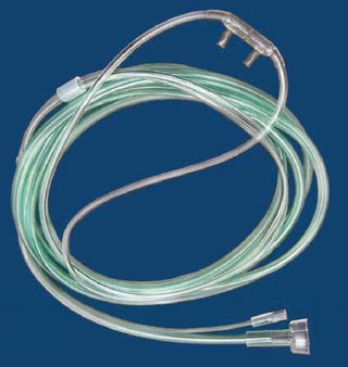 McKesson - ETCO2 Nasal Sampling Cannula with O2 Delivery With Oxygen Delivery Pediatric Curved Prong / NonFlared Tip - 16-0441