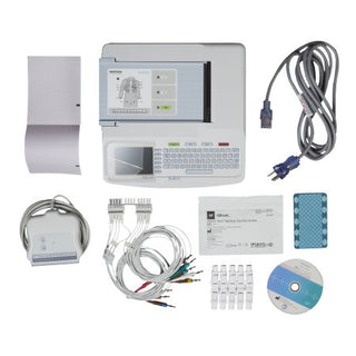 McKesson LUMEON and Burdick - Resting ECG System Universal AC: 100 - 240 VAC, 50/60 Hz; Internal Rechargeable Battery Backlit 320 X 240 Color LCD - MLBUR150C-C1X