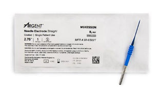 McKesson Argent - Needle Electrode Coated Stainless Steel Straight Needle Tip Disposable Sterile - 22-ES02T
