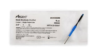 McKesson Argent - Blade Electrode Coated Stainless Steel Modified Blade Tip Disposable Sterile - 22-ES59T