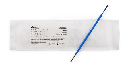 McKesson Argent - Blade Electrode Coated Stainless Steel Extended Blade Tip Disposable Sterile - 22-ES04T