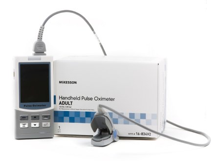 McKesson - Handheld Pulse Oximeter Battery Operated Audible and Visual Alarm - 16-834V2
