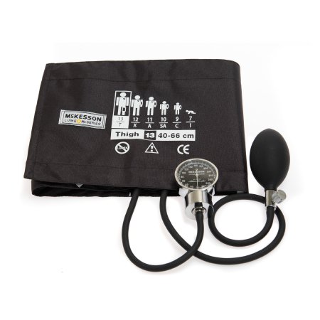 McKesson LUMEON - Aneroid Sphygmomanometer Unit 2-Tubes Adult Large Cuff - 01-700-13TBRGM