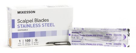 McKesson Brand - Surgical Blade Stainless Steel No. 15 Sterile Disposable Individually Wrapped - 16-63615