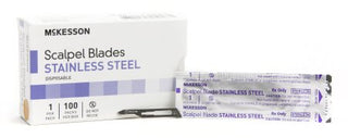 McKesson Brand - Surgical Blade Stainless Steel No. 15 Sterile Disposable Individually Wrapped - 16-63615