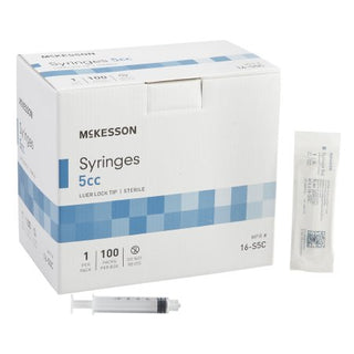McKesson - General Purpose Syringe 5 mL Blister Pack Luer Lock Tip Without Safety - 16-S5C