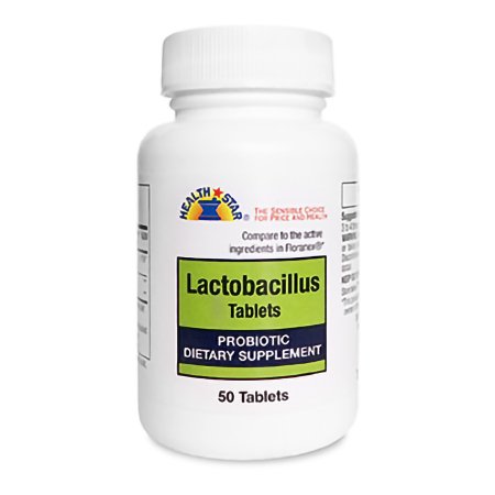 Health Star - Probiotic Dietary Supplement 50 per Bottle Tablet - 870-05-GCP