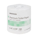 McKesson Toilet Tissue Premium White 2-Ply Standard Size Cored Roll 500 Sheets 4 X 4-1/2 Inch - 165-TP500P