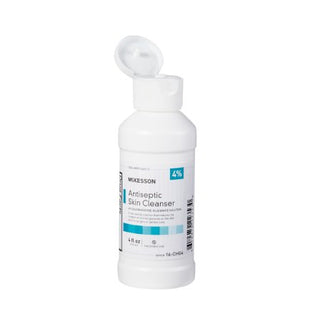 McKesson - Antiseptic Skin Cleanser 4 oz. Flip-Top Bottle 4% Strength CHG (Chlorhexidine Gluconate) / Isopropyl Alcohol NonSterile - 16-CHG4