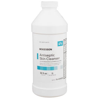 McKesson - Antiseptic Skin Cleanser 32 oz. Bottle 4% Strength CHG (Chlorhexidine Gluconate) / Isopropyl Alcohol NonSterile - 16-CHG32