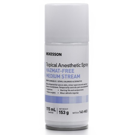 McKesson - Topical Pain Relief Pentafluoropropane / Tetrafluoroethane Medium Stream Spray 115 mL - 140-MED