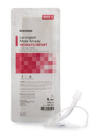 McKesson - Laryngeal Mask Neonate / Infant User Size 1 Clear PVC Sterile Disposable - 159-001