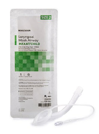McKesson - Laryngeal Mask Infant / Pediatric User Size 2 Clear PVC Sterile Disposable - 159-002