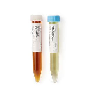 Mckesson Urine Chemistry Control Set  Microscopic Testing Positive Level / Negative Level 3 Level 1 (Abnormal) 15 mL Tubes, 3 Level 2 (Normal with hCG) 15 mL Tubes - K-163-89228