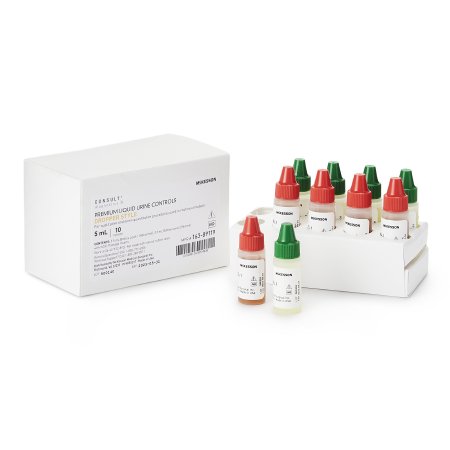 McKesson Consult - Urine Chemistry Urinalysis Control Analyte Testing Positive Level / Negative Level 5 Level 1 (Abnormal) 5 mL Bottles, 5 Level 2 (Normal with hCG) 5 mL Bottles - 163-89119