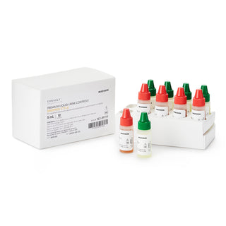 Mckesson Urine Chemistry Control Set  Analyte Testing Positive Level / Negative Level 5 Level 1 (Abnormal) 5 mL Bottles, 5 Level 2 (Normal with hCG) 5 mL Bottles - K-163-89119