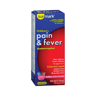 sunmark - Children's Pain Relief 160 mg Strength Acetaminophen Suspension 4 oz. - 49348009334