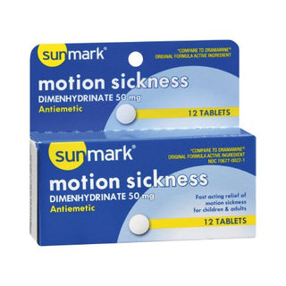 sunmark - Nausea Relief 50 mg Strength Tablet 12 per Box - 70677002201