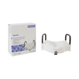 McKesson - Raised Toilet Seat 5 Inch Height White 300 lbs. Weight Capacity - 146-RTL12027RA