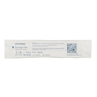 McKesson General Purpose Syringe 1 mL Luer Lock Tip Without Safety - 16-S1C