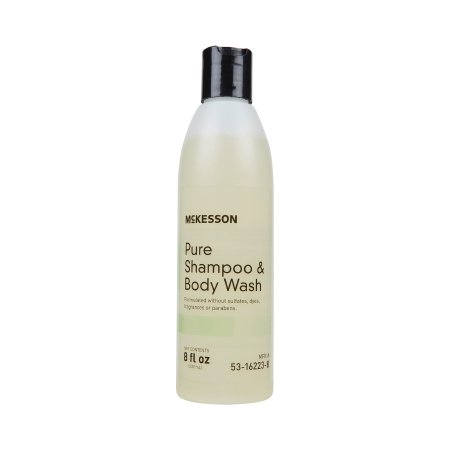McKesson Pure - Shampoo and Body Wash 8 oz. Flip Top Bottle Unscented - 53-16223-8
