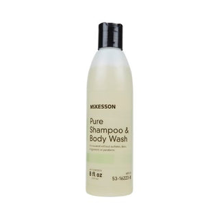 McKesson Pure - Shampoo and Body Wash 8 oz. Flip Top Bottle Unscented - 53-16223-8