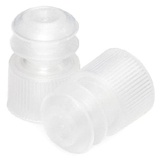 McKesson - Tube Closure Polyethylene Flanged Plug Cap Natural 12 mm 12 mm Test Tubes, Centrifuge Tubes, Round Cuvettes NonSterile - 177-118127C