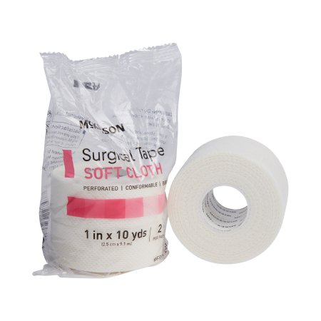 McKesson - Medical Tape Perforated Soft Cloth 1 Inch X 10 Yard White NonSterile - 172-49210