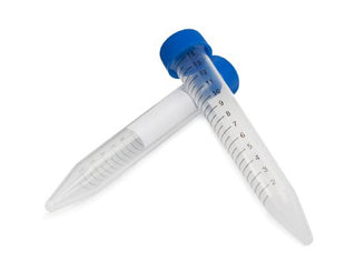 McKesson - Centrifuge Tube Conical Bottom Plain 17 X 120 mm 15 mL Blue Screw Cap Polypropylene Tube - 177-6284