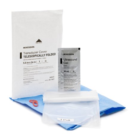 McKesson - Ultrasound Transducer Cover Kit 5-1/2 X 24 Inch Polyurethane Sterile For use with Ultrasound External Probe - 16-1401