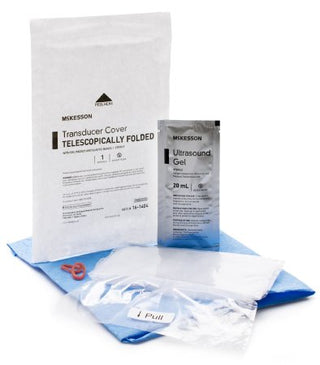 McKesson - Ultrasound Transducer Cover Kit 6 X 33 Inch Polyethylene Sterile For use with Ultrasound External Probe - 16-1404