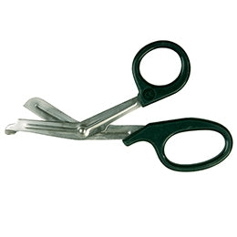 McKesson Medicut - Trauma Shears Green 7-1/4 Inch Length Medical Grade Stainless Steel Finger Ring Handle Blunt Tip / Blunt Tip - 320DGMM