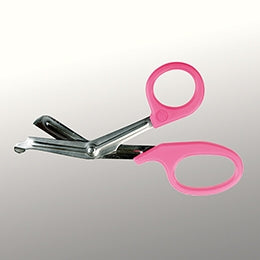 McKesson Medicut - Trauma Shears Pink 7-1/4 Inch Length Medical Grade Stainless Steel Finger Ring Handle Blunt Tip / Blunt Tip - 320NPMM