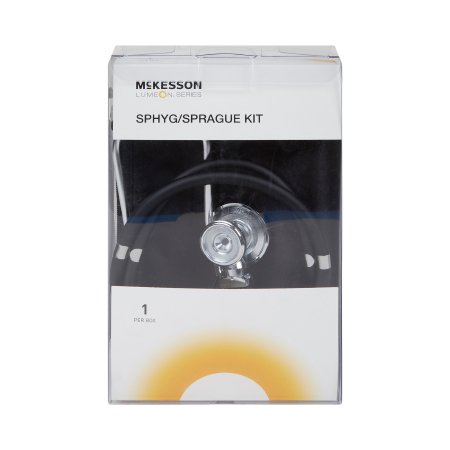 McKesson Brand - Aneroid Sphygmomanometer Combo Kit Combo Kit Size 11 Nylon Cuff 22 Inch Stethoscope Tube Sprague Rappaport Stethoscope - 775-641-11ANMM