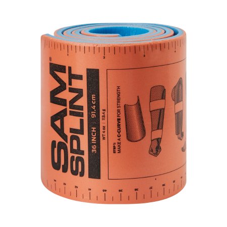 McKesson SAM - Moldable Splint Foam / Aluminum Orange / Blue 36 Inch - SP526-OB-EN-505