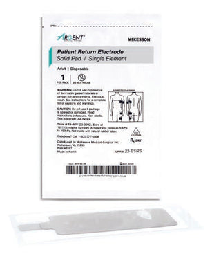 McKesson - Patient Return Electrode Single Without Cord - 22-ESRS