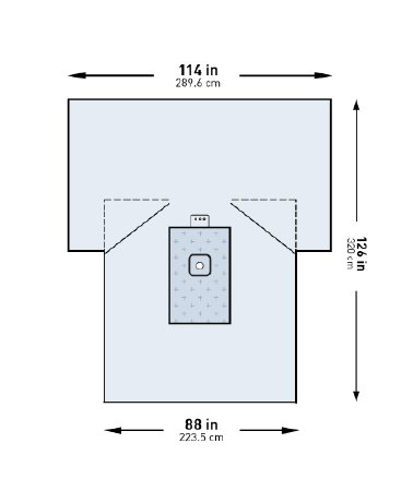 McKesson - Orthopedic Drape Lower Extremity Drape 114 W X 88 W X 126 L Inch Sterile - 183-I80-09157G-S