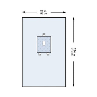 McKesson - Abdominal Drape Pediatric Laparotomy Drape 76 W X 124 L Inch Sterile - 183-I80-05119G-S