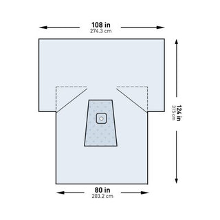 McKesson - Orthopedic Drape Lower Extremity Drape 108 W X 80 W X 124 L Inch Sterile - 183-I80-09158G-S